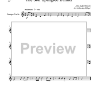 The Star Spangled Banner - Trumpet 2 in B-flat