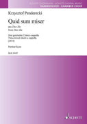 Quid sum miser - Choral Score
