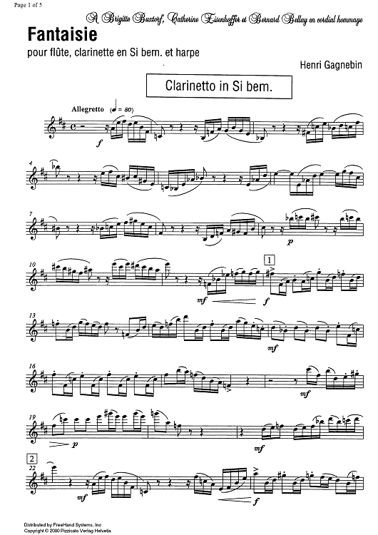 Fantaisie - Clarinet in B-flat