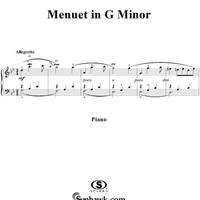 3 Lecons: No. 2, Menuet in G Minor