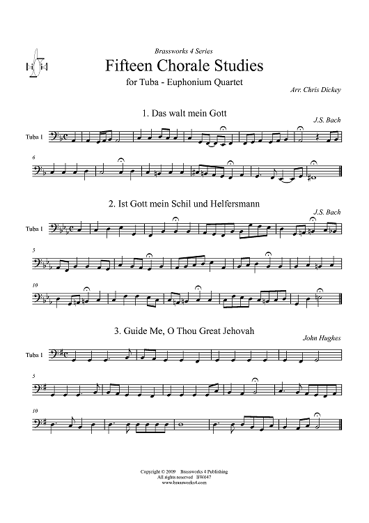 Fifteen Chorale Studies - Tuba 1