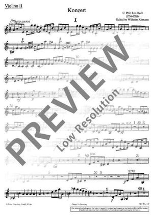 Concerto A minor - Violin II