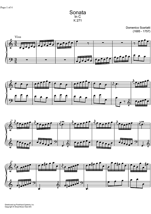 Sonata C Major K271
