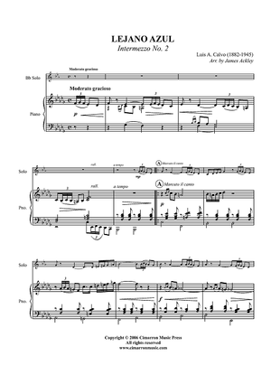 Lejano Azul - Piano Score