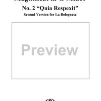 Magnificat in G Minor: No. 2a, Quia Respexit (Second Version for La Bolognese)