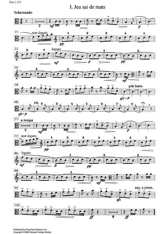 Suita Sursilvana Op.76b - Viola