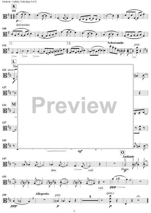 Zelda's Lullaby Sheet music for Violin, Viola, Cello (String Quartet)