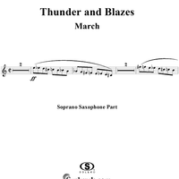 Thunder and Blazes March (Entry of the Gladiators) - Soprano Saxophone