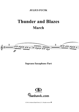 Thunder and Blazes March (Entry of the Gladiators) - Soprano Saxophone