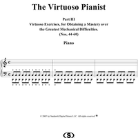 The Virtuoso Pianist, Vol. 3: Exercises 44-60