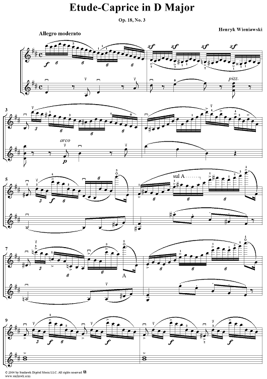 Etude-Caprice in D Major, Op. 18, No. 3