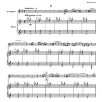 Sonata for Saxophone and Piano "Meditations on Rumi" - Piano Score