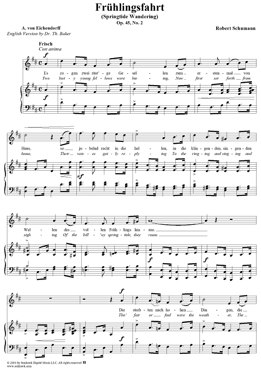 Frühlingsfahrt, Op. 45, No. 2