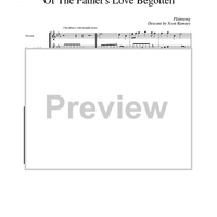 Of the Father's Love Begotten - Score