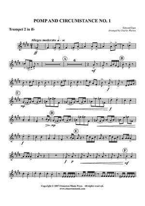 Pomp and Circumstance No. 1 - Trumpet 2 in Bb