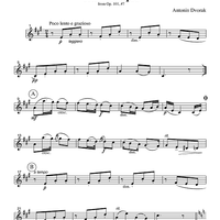 Humoresque - from Op. 101 #7 - Part 2 Clarinet in Bb