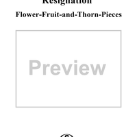 Flower-Fruit-and-Thorn-Pieces (Blumen-Frucht-und-Dornstücke), op. 82 - No. 11. Résignation
