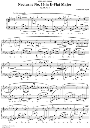 No. 16 in E-flat Major, Op. 55, No. 2