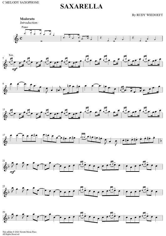 Saxarella - C Melody Saxophone