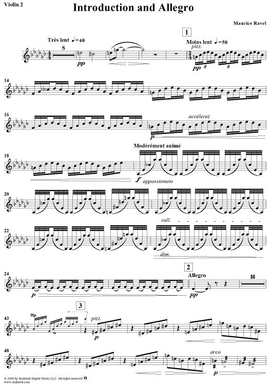 Introduction and Allegro - Violin 2