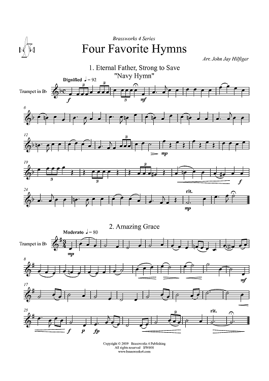 Four Favorite Hymns - Trumpet in B-flat