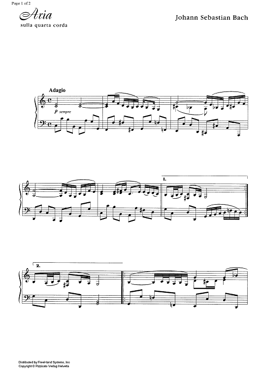 Air C Major BWV 1068