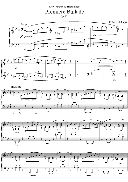 Ballade Op. 23 in G Minor