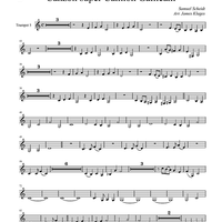 Canzon super Cantion Gallicam - Trumpet 5