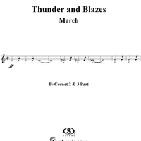 Thunder and Blazes March (Entry of the Gladiators) - Cornets 2 & 3
