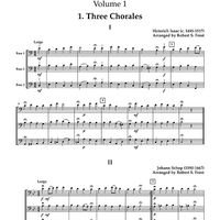 Trios for Double Bass - Volume 1 - Score