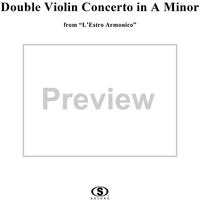 Double Violin Concerto in A Minor    - from "L'Estro Armonico" - Op. 3/8  (RV522) - Bass