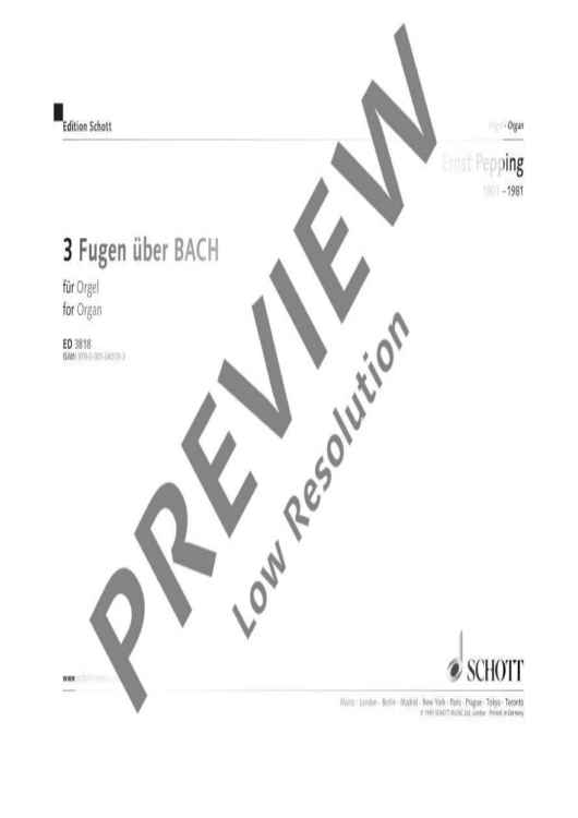 3 Fugues over BACH
