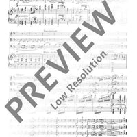 Quartet D major - Score and Parts