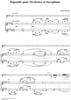 Rapsodie pour Orchestre et Saxophone - Piano Score