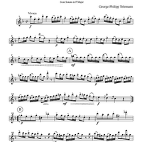 Vivace - from Sonata in F Major - Part 1 Flute, Oboe or Violin