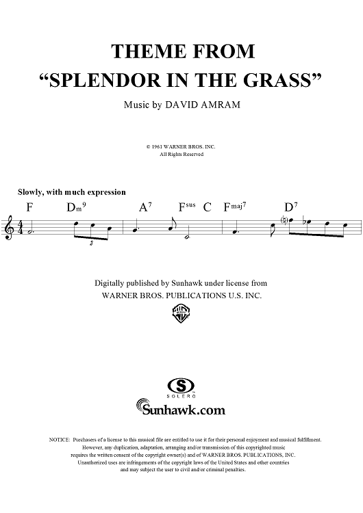 Theme from Splendor in the Grass