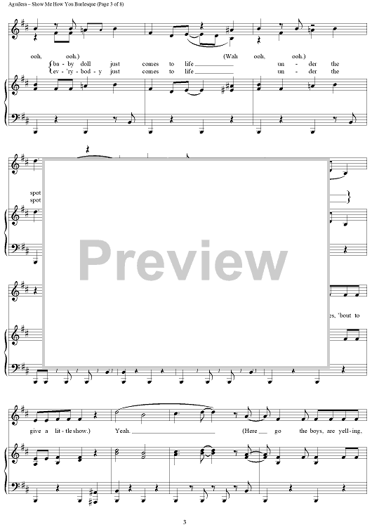 貴重/輸入譜】SHOW ME HOW YOU BURLESQUE Show Me How You Burlesque 貴重/輸入譜】SHOW ME HOW YOU BURLESQUE Show Me How You Burlesque