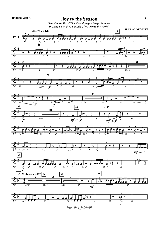 Joy to the Season - Trumpet 3 in Bb
