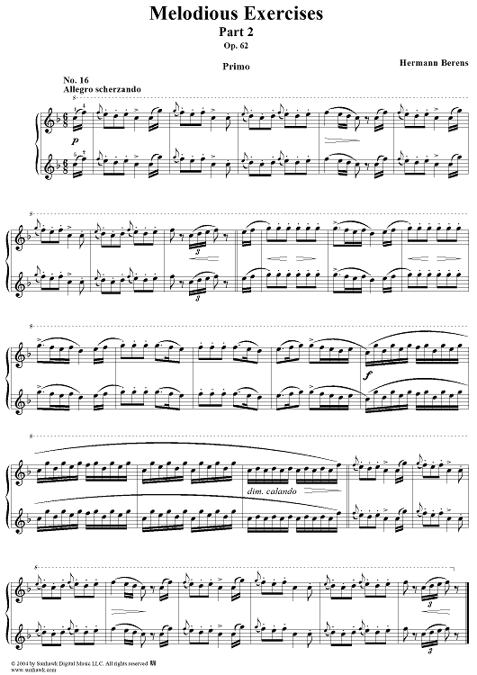 Melodious Exercises, Op. 62, Part 2