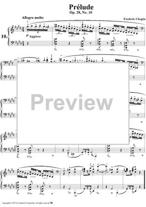 Prelude, Op. 28, No. 10 in C-sharp Minor