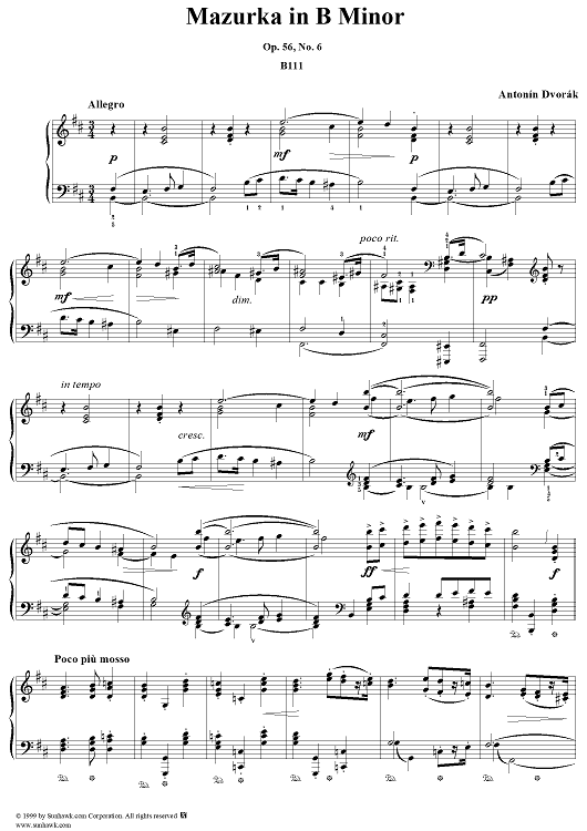 Mazurka no. 6 in B minor, op. 56, no. 6