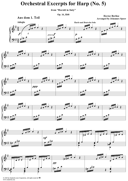 Harold en Italia, op. 16 (Harp Excerpt)