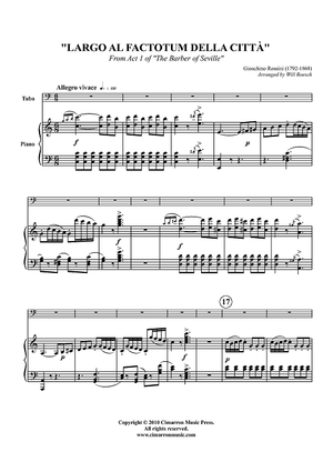 Largo al Factotum Della Città - Piano Score