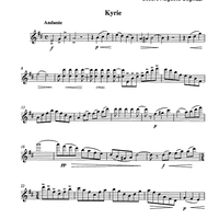 Messe solenne [set of parts] - Violin 1