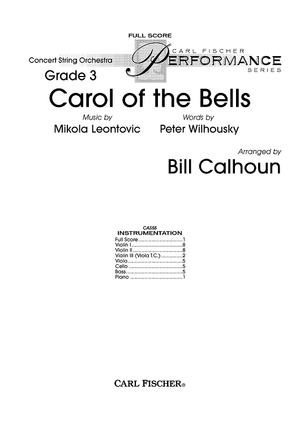 Carol of the Bells - Score