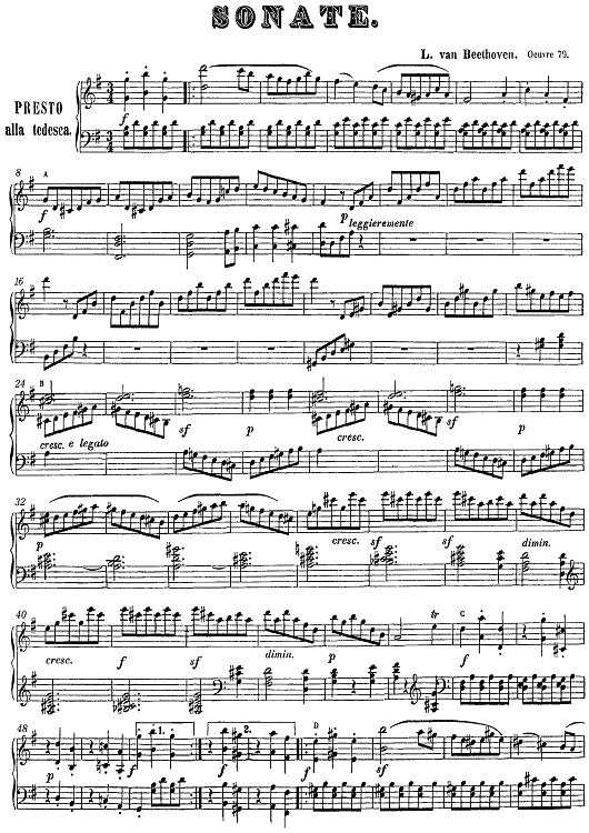 Sonata No.25 G Major Op.79