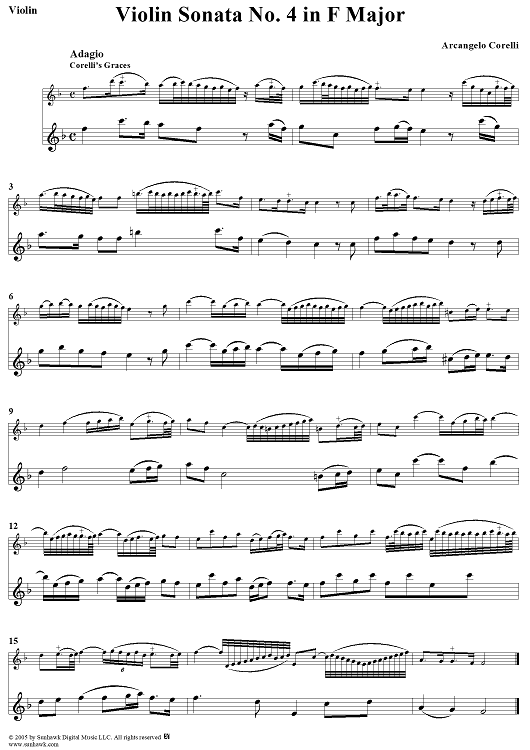 Violin Sonata No. 4 - Violin
