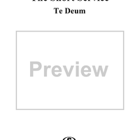 Te Deum - No. 2 from "Short Service"