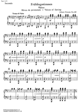Frühlingsstimmen Op.410 - Piano 2