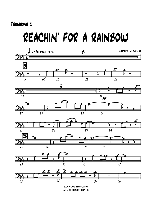 Reachin' For a Rainbow - Trombone 1